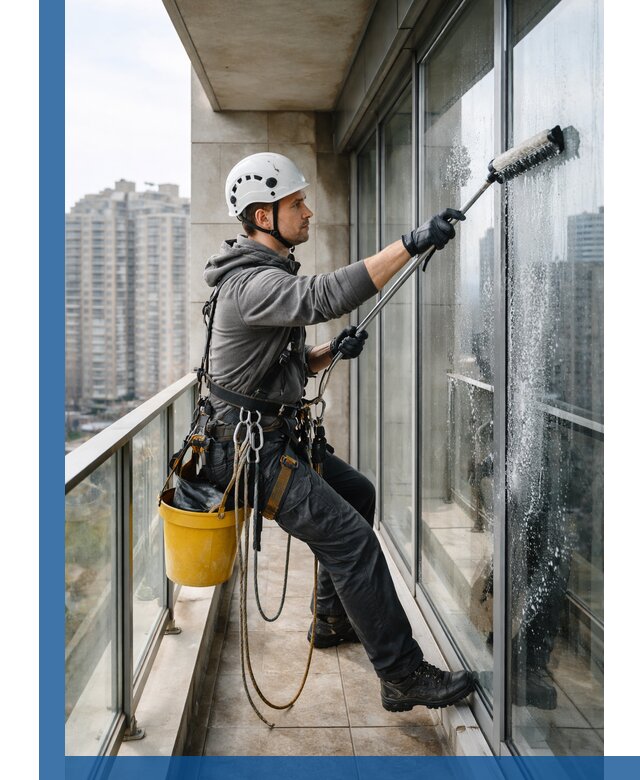 Профессиональная мойка балконного остекления в Сасове