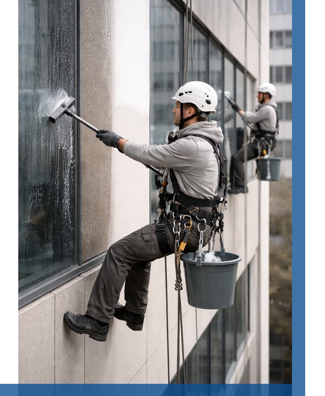 Мойка фасадов зданий в Сасове под ключ от 354 р. | ВЫСОТНИК-Ссв