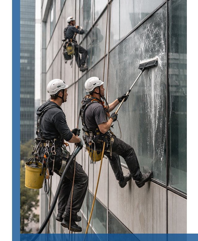 Профессиональная высотная мойка фасадов зданий в Сасове
