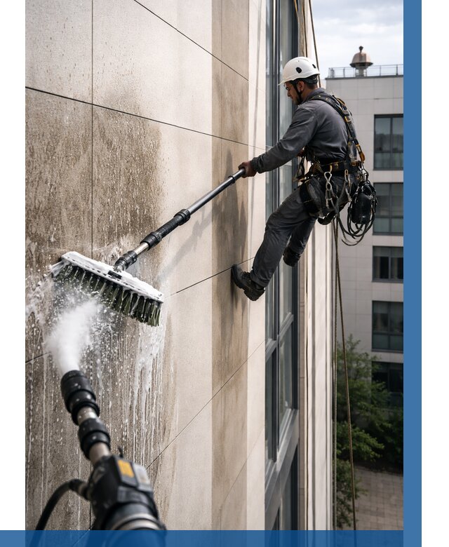 Мойка фасада из керамогранита в Сасове от 303 р. | ВЫСОТНИК-Ссв