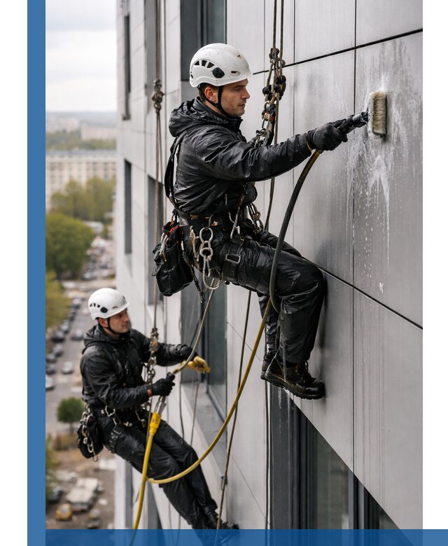 Профессиональная мойка фасада из композита в Сасове