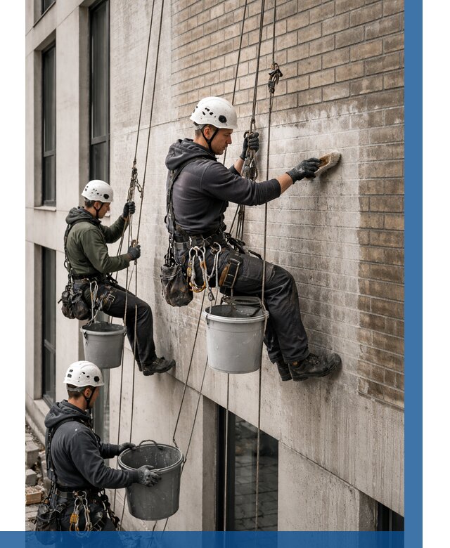 Удаление высолов с фасада в Сасове от 253 р. | ВЫСОТНИК-Ссв