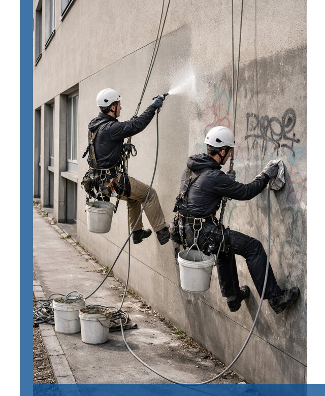 Антиграффити покрытие фасада с защитой от надписей в Сасове