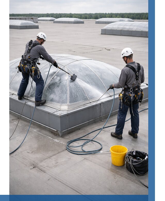 Мойка зенитных фонарей в Сасове, заказать от 4547 р. | ВЫСОТНИК-Ссв