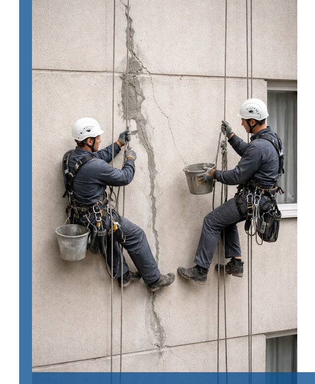 Заделка трещин на фасаде в Сасове с гарантийным ремонтом