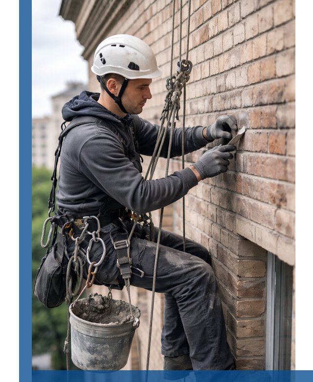 Качественный ремонт кирпичной кладки фасада в Сасове с гарантией