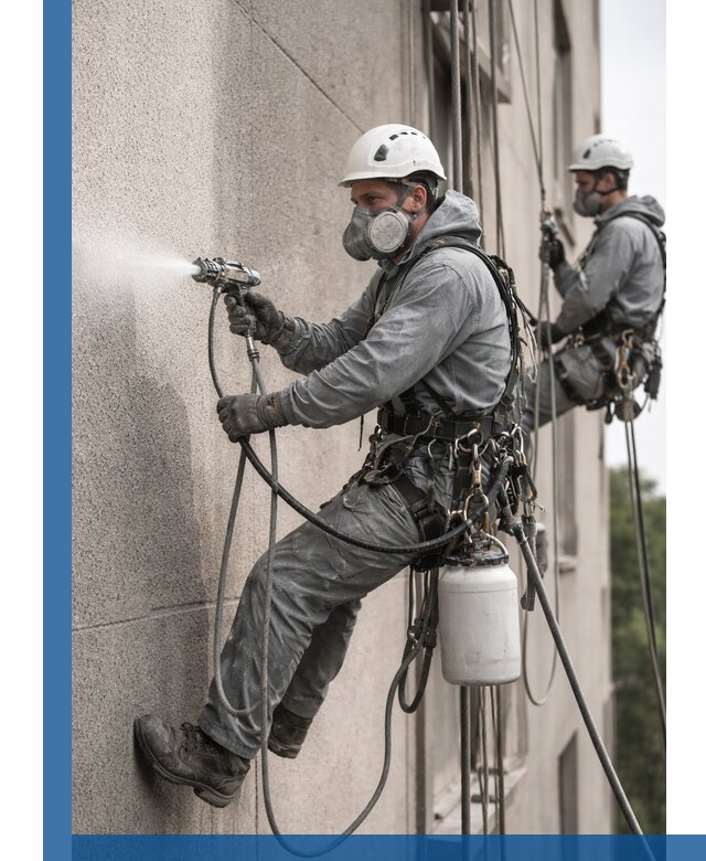 Безвоздушная покраска фасадов зданий в Сасове профессионально