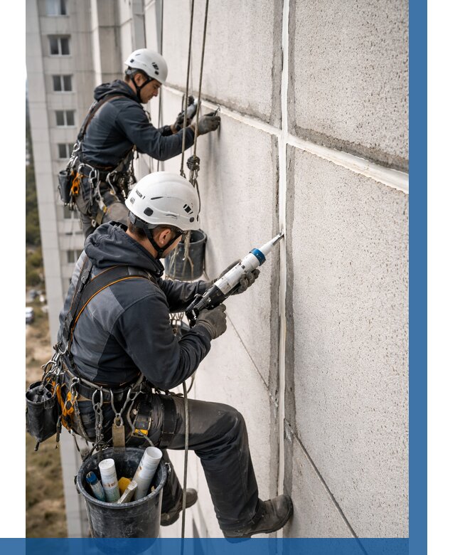 Герметизация межпанельных швов в Сасове от 707 р. | ВЫСОТНИК-Ссв