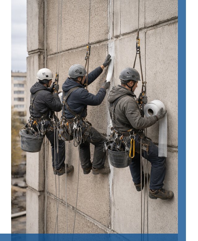 Ремонт межпанельных швов в Сасове от 758 р. | ВЫСОТНИК-Ссв