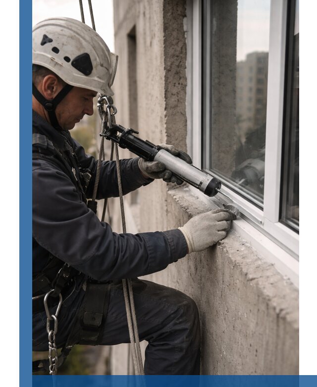 Герметизация оконных швов снаружи в Сасове профессионально