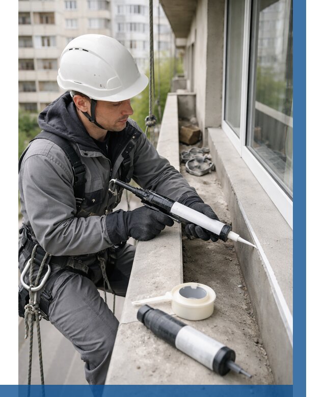 Герметизация швов лоджии в Сасове от 4547 р. | ВЫСОТНИК-Ссв