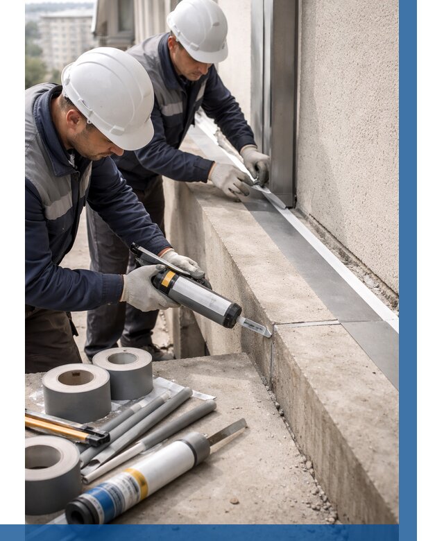 Герметизация примыкания балкона в Сасове от 4547 р. | ВЫСОТНИК-Ссв