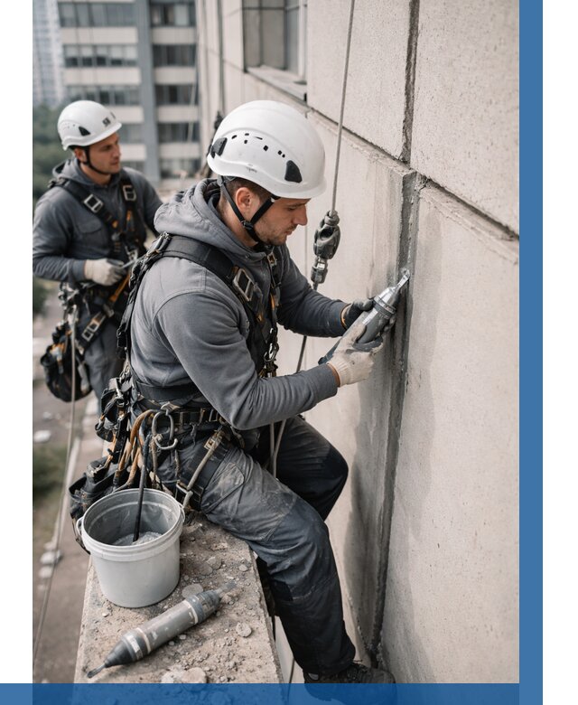 Ремонт деформационных швов здания в Сасове от 1011 р. | ВЫСОТНИК-Ссв