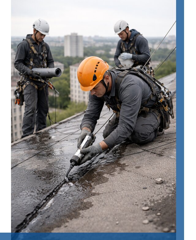 Устранение протечек кровли в Сасове от 12126 р. | ВЫСОТНИК-Ссв