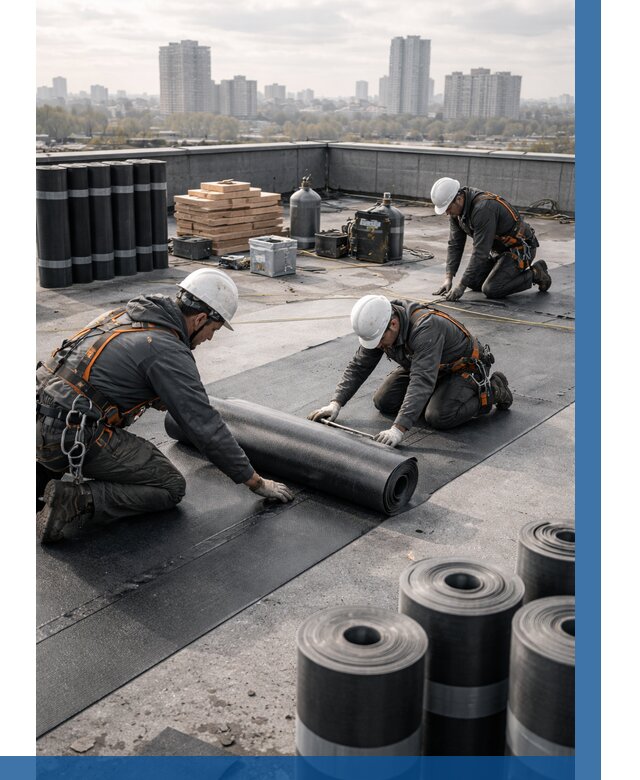 Монтаж мягкой кровли под ключ в Сасове от 455 р. | ВЫСОТНИК-Ссв