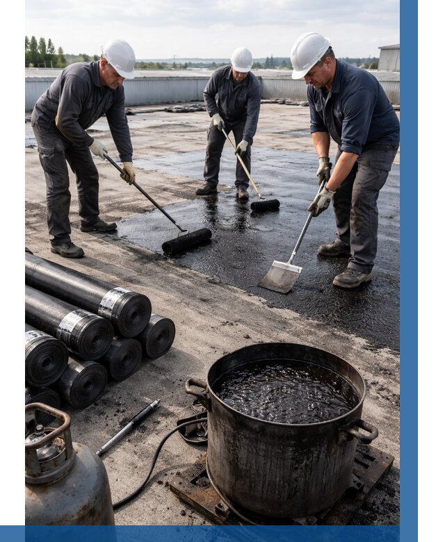 Гидроизоляция кровли мастикой в Сасове от 606 р. | ВЫСОТНИК-Ссв