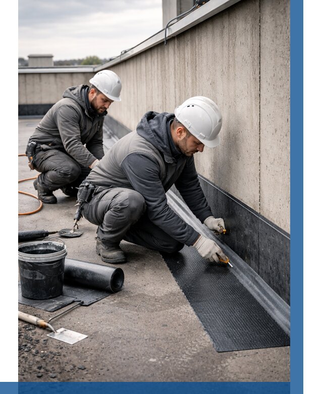 Гидроизоляция примыканий на кровле в Сасове от 909 р. | ВЫСОТНИК-Ссв