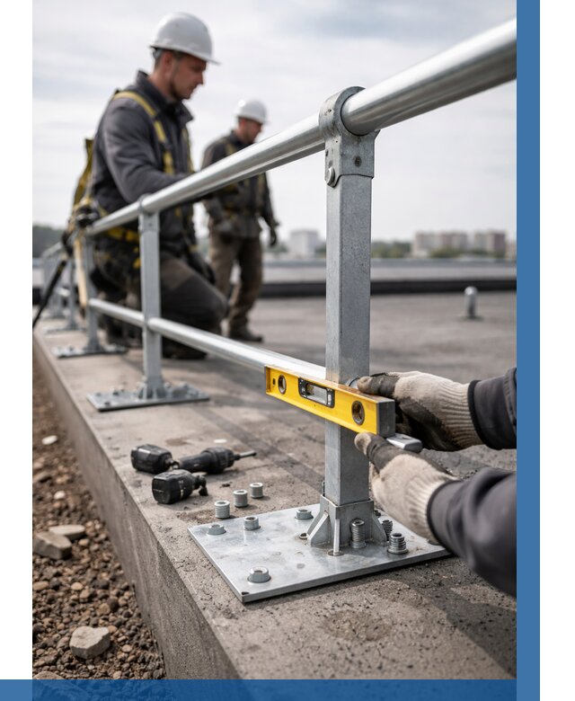 Монтаж кровельного ограждения в Сасове от 1213 р. | ВЫСОТНИК-Ссв