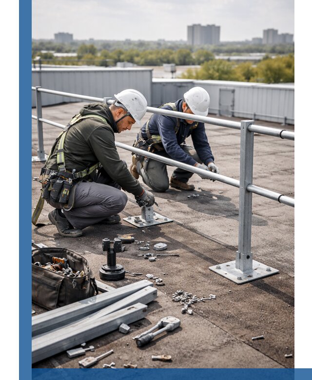 Монтаж кровельного ограждения в Сасове под ключ с гарантией