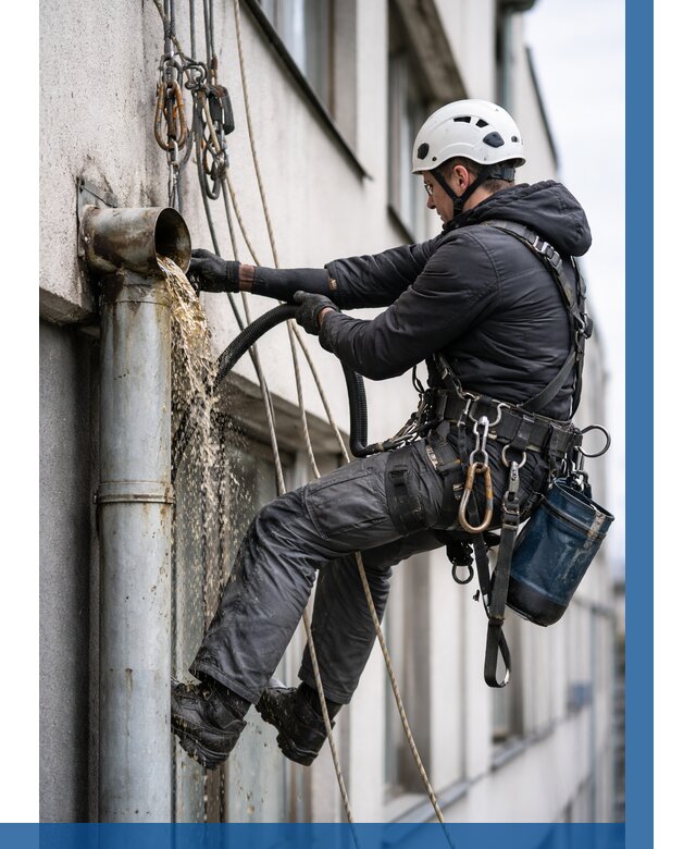 Прочистка водосточных труб в Сасове от 3537 р. | ВЫСОТНИК-Ссв