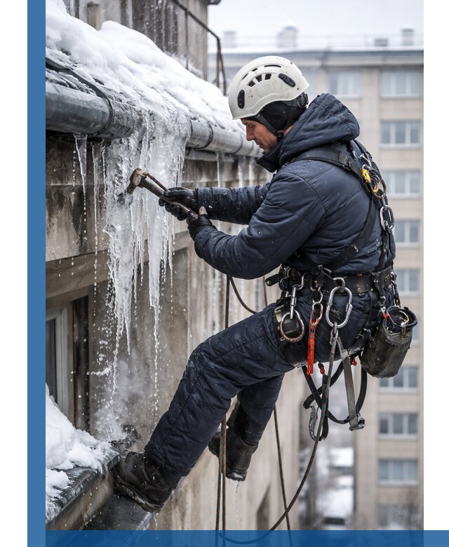 Удаление наледи и чистка водостоков в Сасове оперативно и безопасно