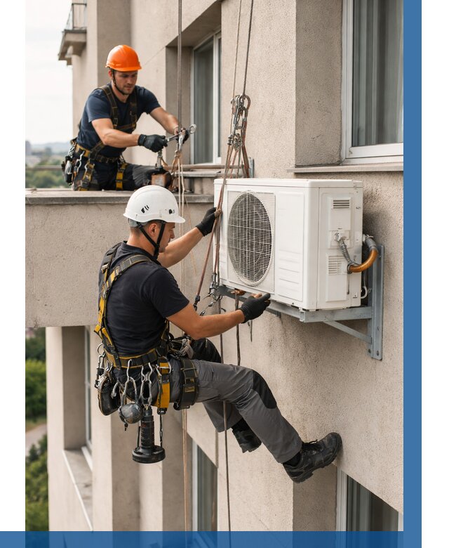 Монтаж внешнего блока кондиционера в Сасове от 6568 р. | ВЫСОТНИК-Ссв