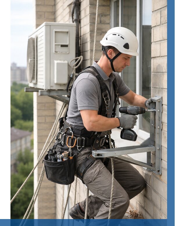 Установка кронштейнов кондиционера в Сасове от 3537 р. | ВЫСОТНИК-Ссв