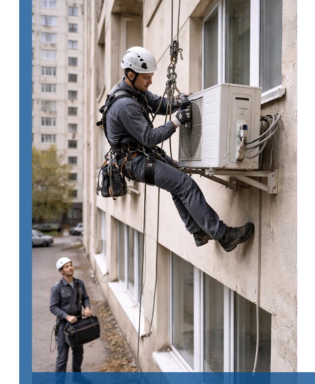 Демонтаж внешнего блока кондиционера в Сасове профессионально