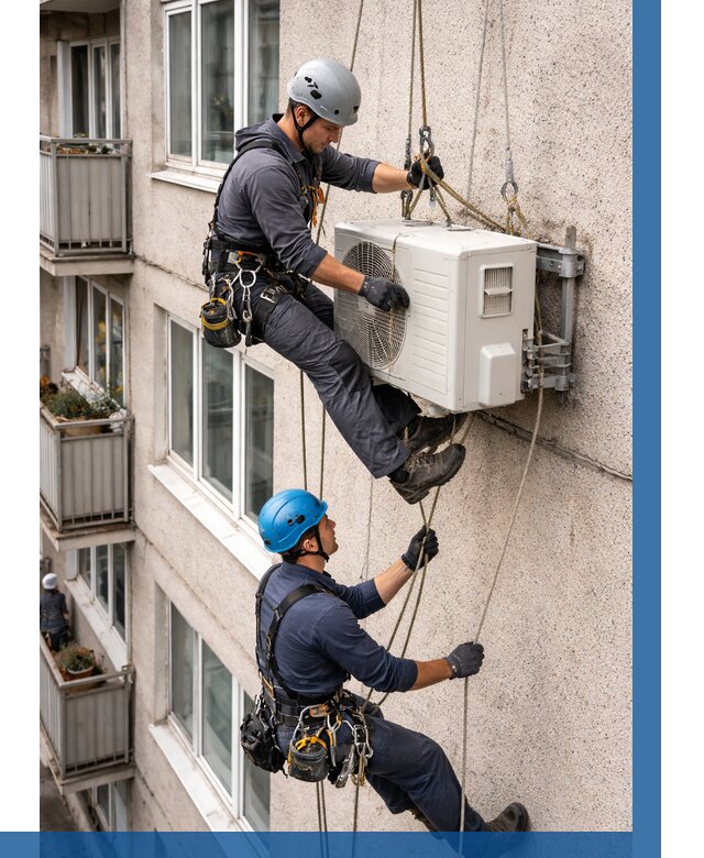 Перенос внешнего блока кондиционера в Сасове от 9095 р.| ВЫСОТНИК-Ссв