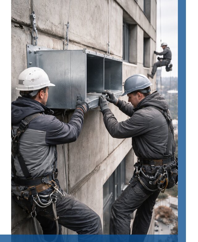 Монтаж вентиляционных коробов в Сасове от 3032 р. | ВЫСОТНИК-Ссв