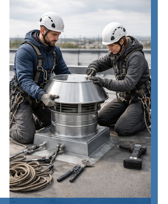 Установка дефлекторов на кровле в Сасове от 4547 р. | ВЫСОТНИК-Ссв