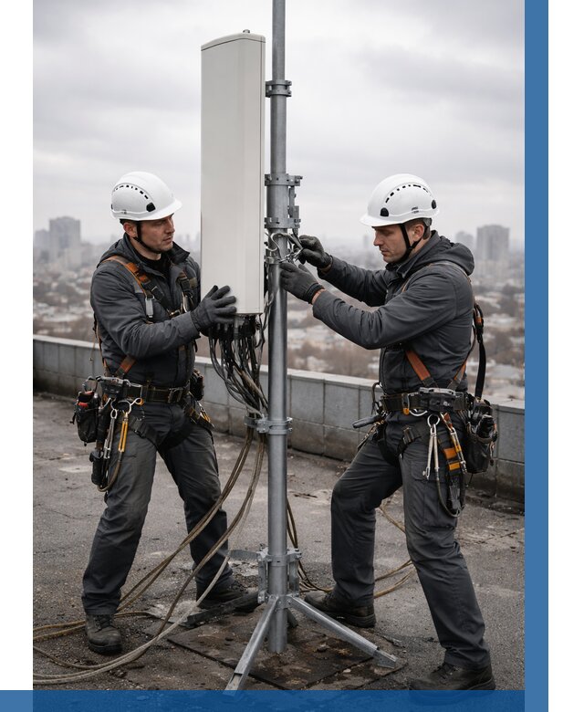 Монтаж антенн связи на крыше в Сасове от 8589 р. | ВЫСОТНИК-Ссв