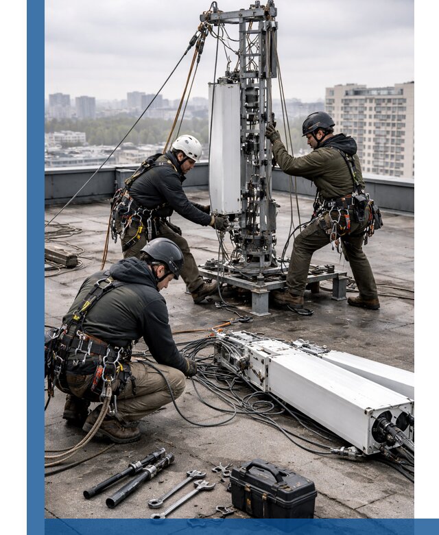 Демонтаж антенн на крыше зданий в Сасове с гарантией