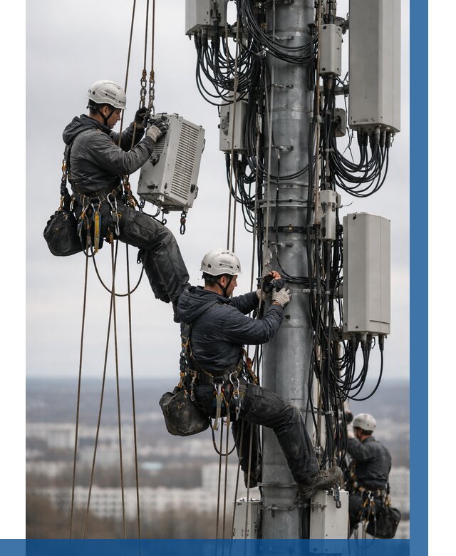Монтаж оборудования связи на мачте в Сасове от 7579 р. | ВЫСОТНИК-Ссв