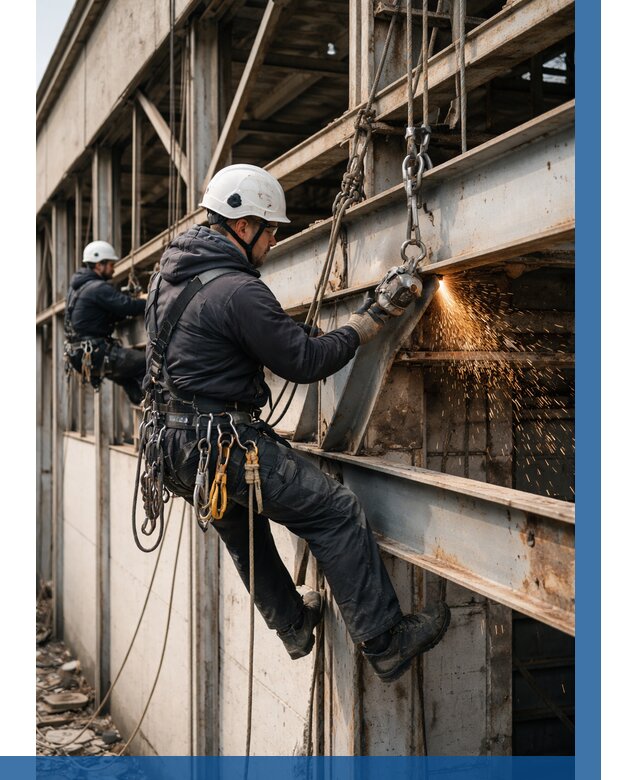 Демонтаж металлоконструкций на высоте в Сасове от 6568р. |ВЫСОТНИК-Ссв