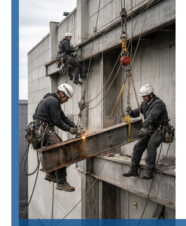 Демонтаж металлоконструкций на высоте в Сасове под ключ