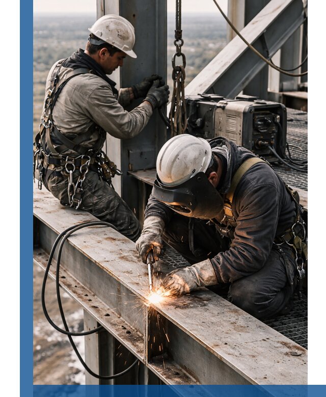 Высотные сварочные работы в Сасове для промышленных объектов