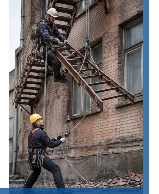 Демонтаж пожарной лестницы в Сасове от 12126 р. | ВЫСОТНИК-Ссв
