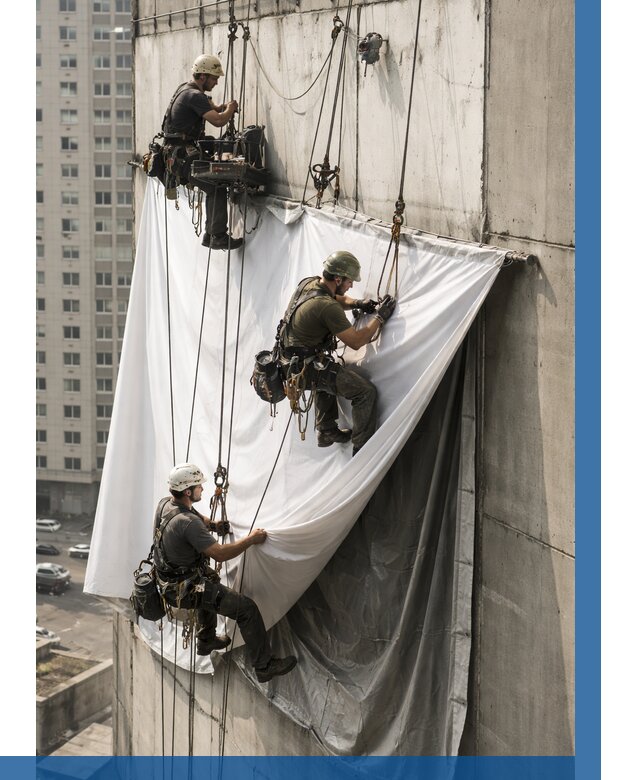 Замена баннерного полотна в Сасове от 6568 р. | ВЫСОТНИК-Ссв—заказать