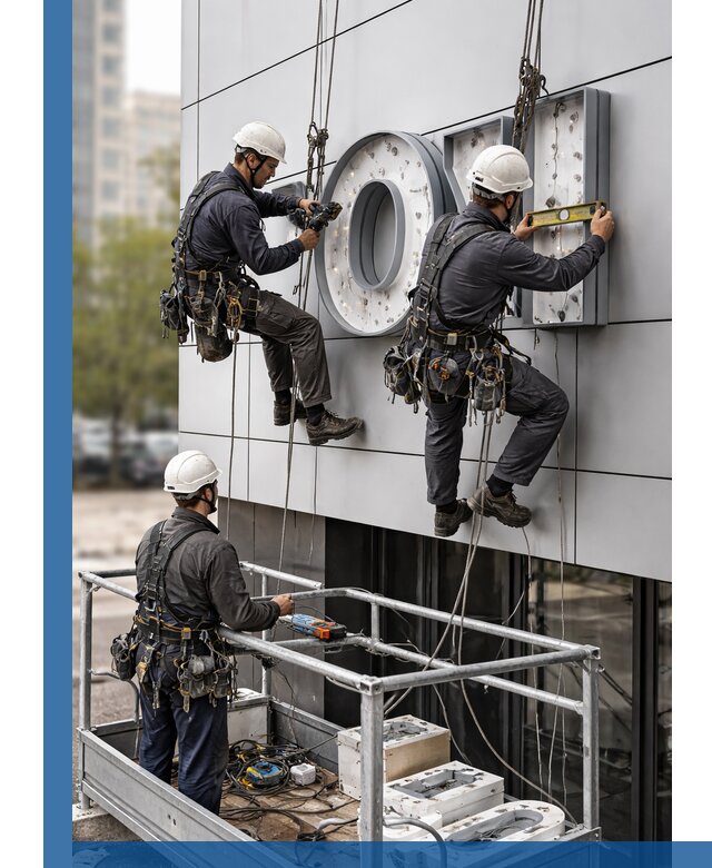 Профессиональный монтаж световых букв в Сасове под ключ