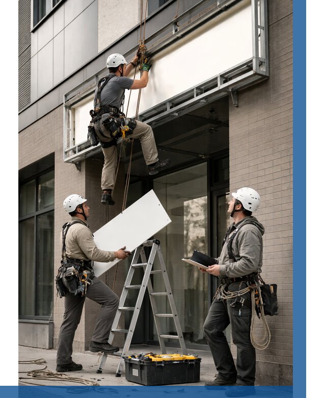 Монтаж светового короба в Сасове от 6568 р. | ВЫСОТНИК-Ссв