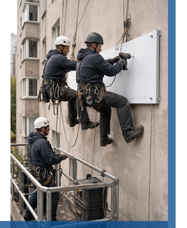 Монтаж табличек и указателей в Сасове от 3537 р. | ВЫСОТНИК-Ссв