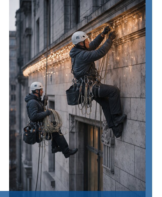 Монтаж новогодней иллюминации в Сасове от 8589 р. | ВЫСОТНИК-Ссв