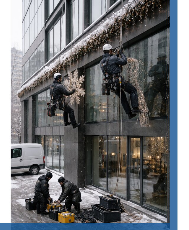 Демонтаж новогоднего оформления в Сасове от 5558 р. | ВЫСОТНИК-Ссв