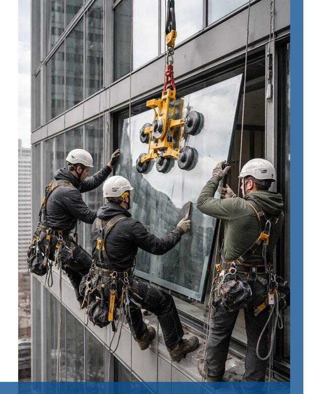 Фасадное остекление зданий под ключ в Сасове от 10105 р. | ВЫСОТНИК-Ссв