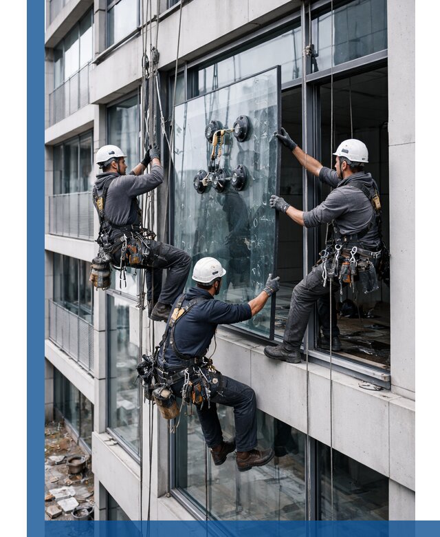 Фасадное остекление и монтаж витражей зданий в Сасове под ключ
