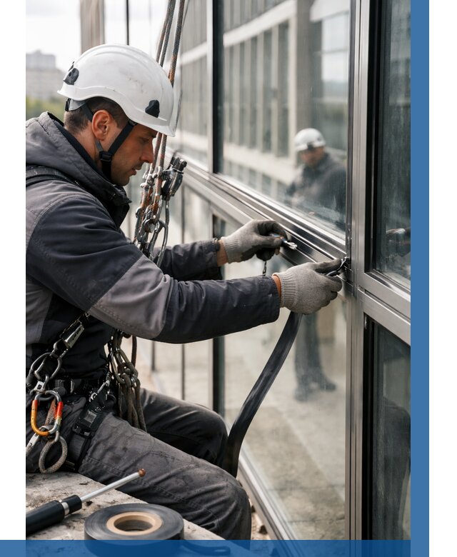 Ремонт витражных конструкций в Сасове от 3537 р. | ВЫСОТНИК-Ссв