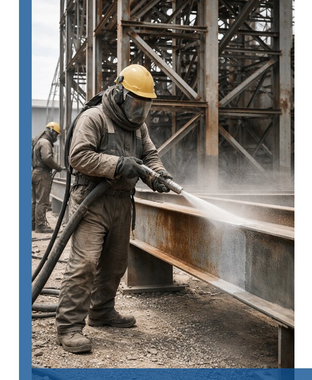 Пескоструйная очистка металлоконструкций в Сасове промышленная