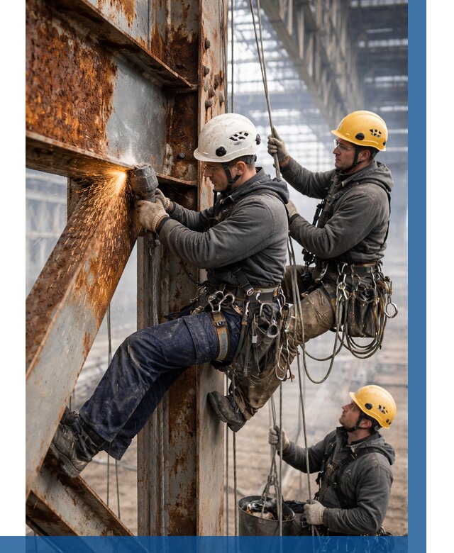 Зачистка металла от ржавчины в Сасове от 354 р. | ВЫСОТНИК-Ссв