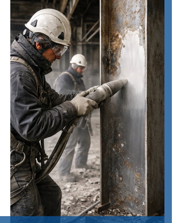 Удаление старой краски с металла в Сасове от 455 р. | ВЫСОТНИК-Ссв